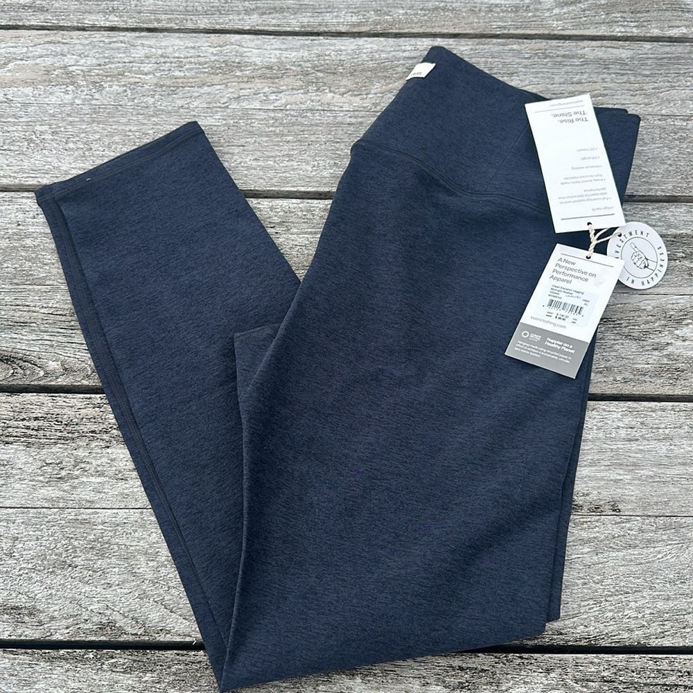 VUORI Clean Elevation Legging Dreamknit Move Leggings Midnight heather XL NWT